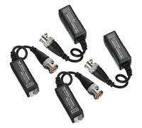 PATIKIL Video Balun Passivo BNC a UTP Cat5/5e/6, Trasmettitore Trasceiver RJ45 HD Adattatore Cavo Connettori per Telecamera CCTV AHD/HDCVI/HDTVI 720P/1080P 2 Coppie