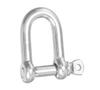 PATIKIL Vite Perno Grillo M8 5/16" 882lbs 316 Inox Acciaio D Anello Grillo per Catene Filo Corda Esterno Argento