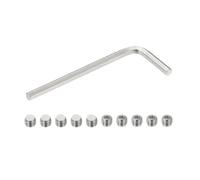 PATIKIL Vite Senza Testa M8x6mm, 10Pz Acciaio Inossidabile 304 Testa Esagonale Metrica Bullone Viti Senza Testa a Esagonale Attacco Esagonale Interno Antiscivolo, con 1 Chiave a Brugola
