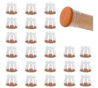 Patin Chaise, 24 pezzi di protezione Pied De Chaise, Patins Pour Chaises Silicone, Trasparent Protection Pied De Chaise Silicone, Embout De Chaise, Anti-scivolo riduzione del rumore (lunghezza 30-45