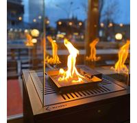 Patio a Gas de cuarzo sinterizado Nero Assoluto controllo automatico 8,2 kW