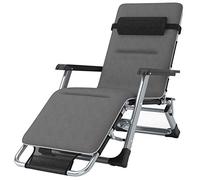 Patio Chairs Reclining Zero Gravity Chaise Lounges Outdoor Garden Beach Camping Foldable Portable Chair With Cotton Pad Supports 200kg