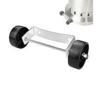 Patio Heater Track Wheels - General Replacement Wheel Kit for Easy Mobility, Rust Resistant with Smooth Rolling Function, Pulley Accessory for Outdoor Garden Heaters, Durable Black General