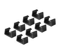 Patio Mobili Clips,8pz Divano Morsetti Rattan Vimini Sedia Fissaggi,Nero