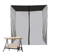 Patio Net, Mesh Screen Enclosure, Zippered Opening Design, Lightweight UV-Protection Barrier, Strong Outdoor Shield for Garage, Apartment, Camping, Front Yard, and Deck