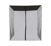 Patio Net, Mesh Screen with Zipper Opening, Lightweight UV-Protection Enclosure Shield for Garage, Apartment Balcony, Outdoor Camping, Front Yard, and Deck Spaces