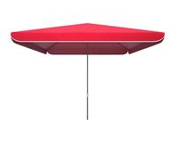 Patio quadrato Parasol ombrello da giardino extra grande per protezione solare da sola per esterni rosso 2.0 * 2.0m