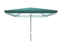 Patio quadrato Parasol ombrello da giardino extra grande per protezione solare da sola per esterni verde 3.2 * 2.5m