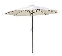Patio Umbrella 2.7m Round Sun Parasol Market Table Umbrella, Sturdy Metal Pole Outdoor Corner Pergola Sun Shade Umbrella, Easy to Assemble And Storage