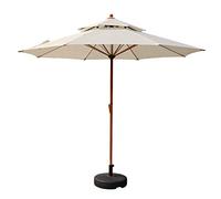 Patio Umbrella Outdoor Garden Parasol Double Layer BBQ Table Umbrella/Large Market Umbrellas with 8 Ribs & Adjust Crank
