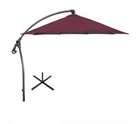Patio Umbrella Sunshade Umbrella Outdoor Market Table Umbrellas 8 Sturdy Square Ribs for Garden Lawn Backyard Pool Red