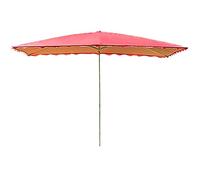 Patio Umbrella Windproof Rectangle Sun Shade Umbrella, Commercial Market Blackout Umbrella with 4 Steel Ribs, UV Blocking Waterproof Gazebo Shops Garden Umbrella