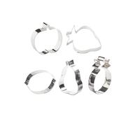 patisse 13800 - Set di 5 tagliatori o pezzi Oceani - squalo, aragosta, pinguino, ippocampo, balena - altezza 2,5 cm