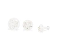 PATISSE Corta-galletas/dec. fond. Estrellas, 3pcs