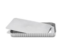 PATISSE Rectangular Quiche Pan INPA.03568, Inoxidable, Argento, 32 x 22 cm