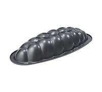 patisse Stampo grande per pane brioche, antiaderente, 39 x 17 cm, profondo 6,4 cm, medio, grigio