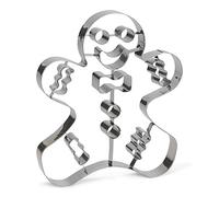 Patisse - Stampo per biscotti a forma di omino di pan di zenzero, 21 cm, in acciaio inox, multicolore, 21 x 21 x 21 cm