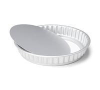 patisse Stampo professionale per quiche con fondo sciolto, in alluminio e senza rivestimento antiaderente - argento, Ø 26 cm