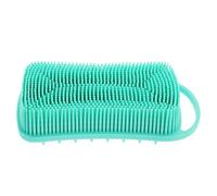 PATKAW 1pezzi Spazzola da Bagno in Silicone per Massaggio e Pulizia Corpo Morbide Setole Delicate per Capelli e Dimensione Adatta Mani Grandi e Piccole Design Unico per Stimolare