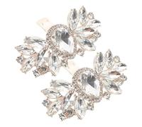 PATKAW 2 Pezzi Clip Decorativa per Scarpe con a Forma Rotonda e Design Facile da Usare Accessori per Tacchi Alti Ideali per Matrimoni e Eventi