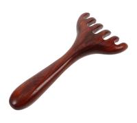 PATKAW Pettine Massaggiante in Legno per Piedi, Strumento Manico, Rastrello a Sei Artigli per Massaggio Meridiano, Dimensioni 14 X 7 X 1,3 CM, per Uso Unisex e Rilassamento