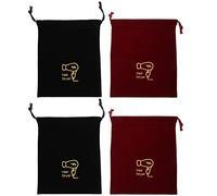 PATKAW Porta Asciugacapelli Coulisse 4 Pezzi 23X27 CM Sacchetti da Viaggio per Phon e Accessori Casa Hotel