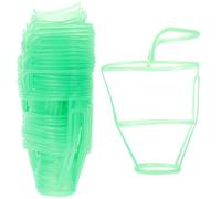 PATKAW Portabottiglie sospesi per soluzione salina 500ml rete verde plastica 36 pezzi per casa e ospedale