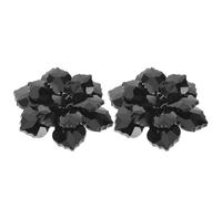 PATKAW Set 2 Pezzi Copribottoni Gemelli Strass, Design Floreale in Metallo, Accessori per Camicie e Giacche da Donna, per Occasioni Speciali e Lavoro