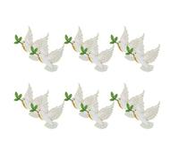 PATKAW Spille a Forma di Colomba della Pace 12 Pezzi, Piccole e Lucide in Lega Elettroplaccata, Accessori da Bavero per Giorni di Memoria e Ricorrenze