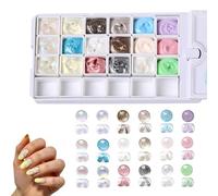 PatNail Per Unghie - Palette Con Gradiente A 18 Scomparti Asciugatura Rapida Lunga Durata - Colori Gel Lucidanti,Per Ragazze Donne Salone Casa Festa Vacanze Estate Halloween Matrimonio