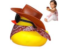 Pato De Goma Con Sombrero De, Pato De Tablero De Juguete Para Baño Y Decoración Para Salpicadero De Coche, Genial Adorno Para Tablero, Relleno De Bolsa De Regalos