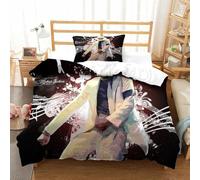 PATO FLIGHT Mike Jackson Set Copripiumino 3D Stampato Set Biancheria Da Letto 2 Pezzi in Microfibra Con Chiusura A Cerniera E Federe，per Bambini, Ragazzi, Adolescenti. Single（135x200cm）