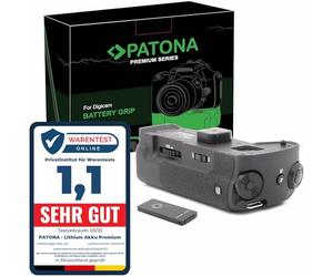 PATONA 1490 - Impugnatura portabatteria DMW-BGG1 Compatibile con Panasonic Lumix DMC-G80 DMC-G81 DMC-G85 con telecomando (scomparto per 1x batterie DMW BLC12)
