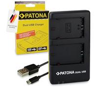 PATONA 1927 Caricatore per batteria NP-FZ100 (USB Dual) Alpha A1 / Alpha 6600 6700 / Alpha 7 III/Alpha 7c / Alpha 7 IV/Alpha 7R III IV/Alpha 9 9R 9S / Alpha 9 II / FX3 FX30 / ZV-E1