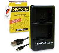 Patona 1949 - USB caricabatterie dual per batterie Panasonic DMW BLC12