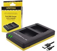 PATONA 1950 - Caricabatterie dual USB compatibile con batterie Panasonic DMW-BLG10 E/Leica BP-DC 15