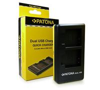 PATONA 1953 - Doppio Caricatore USB Per Batteria Olympus Li-90b Li-92b