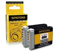 PATONA 2 batterie NB-13L 1010 mAh NB13L NB 13L compatibile con Canon LEGRIA/VIXIA mini X PowerShot SX620 SX720 SX730 SX740 G1 G5 G7 G9 G1X Mark II III G5X G7X G9X