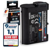 PATONA 2 batterie Platinum EN-EL15C 2600 mAh USB-C compatibili con Nikon 1 V1 D7000 D7100 D7200 D7500 D500 D600 D610 D750 D780 D800 D810 D850 Z5 Z5II Z5II Z5II 6 II III ZZ 7 Z7II Z8 ZF EN-EL15