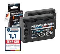 PATONA 2 batterie Platinum NP-FZ100 2600 mAh USB-C Input compatibile con Sony Alpha 6600 6700 A6600 A6700 A1 A9 9 R S II A7 III IV A7R 7 C 7CR 7S 7R A7III R V R3 R4 FX30 A7C2 A7R3. NPFZ100 NP FZ100