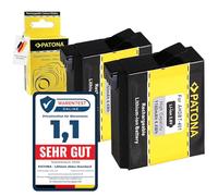 PATONA 2x AHDBT-401 Batteria 1160mAh compatibile con GoPro Hero 4/4+ HERO4 HERO4+ HERO 4Plus Black Silver White Music Surf Edition AHDBT401 AHDBT 401 335-06532-000