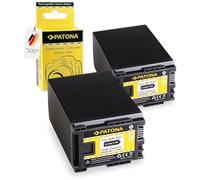 PATONA 2x Batteria di ricambio per Canon BP-827 2000mAh compatibile con Canon Camcorder FS11 FS21 FS22 HF10 HF20 XA20 XA40 XA60 Legria FS200 FS306 FS406 GX10 HF G10 G40 G50 M30 M400 S10 S100 BP827