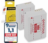 PATONA 2x Batteria di ricambio per Canon NB-7L 750mAh, 7.4V, 5.6Wh compatibile con Canon PowerShot G10 G11 G12 SX30 iS NB7L