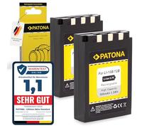 PATONA 2x Batteria di ricambio per Olympus Li-10b Li-12b 900mAh compatibile con Olympus mju 300 400 410 500 600 800 810 Digital Camedia C-50 C-60 C-70 C-470 C-760 C-770 C-5000 Zoom Sanyo DB-L10B