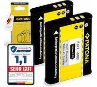 PATONA 2X Batteria per Olympus Li-50B 700mAh 3.7V 2.6Wh