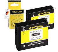 PATONA 2X Batteria per Panasonic DMW-BLH7 BLH7E 600mAh | Batteria di ricambio per Lumix DMC-GM1 DMC-GM5 DMC-GF7 DC-GX800 DC-GX880 DMW-LX15, 100% identica all'originale