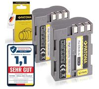 PATONA 2x EN-EL3E Batteria 1300mAh compatibile con Nikon D50 D70 D70s D80 D90 D100 D200 D300 D300S D700 batteria di ricambio per modelli EN EL3E ENEL3E