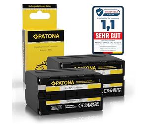 PATONA 2x NP-F970 Batteria 6600mAh compatibile con videocamere Sony, indicatori LED, illuminazione, luce video, monitor, fotocamera, Battery NP-F550 NP-750 NP-F950 NPF970 NP F970