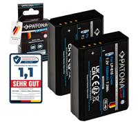 PATONA 2x PLATINUM Batteria LP-E10 1020mAh USB-C Input compatibile con Canon EOS 1100D 1200D 1300D 2000D 4000D Rebel T3 T5 T6 T9 EOS Kiss X50 X70 X80 1D X 1DX Mark II EOS2000d LP E10 LPE10