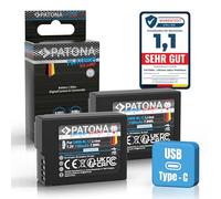 PATONA 2X Platinum Batteria per Panasonic DMW-BLC12 BLC12E 1100mAh 7.2V | Batteria di ricambio per DMC FZ200 FZ300 FZ330 FZ1000 FZ2000 G5 G6 G7 G70 G81 G85 G91 GH2 GX8, 100% identica all'originale